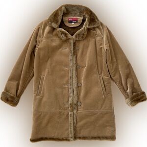Vintage Tan Faux Fur Coat
